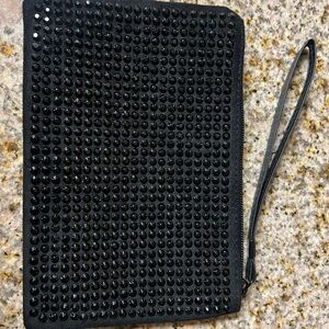 Black Studded Wristlet Brand New